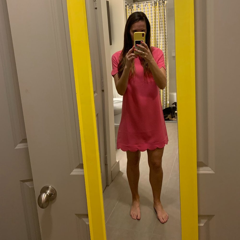 Pink Scalloped Dress